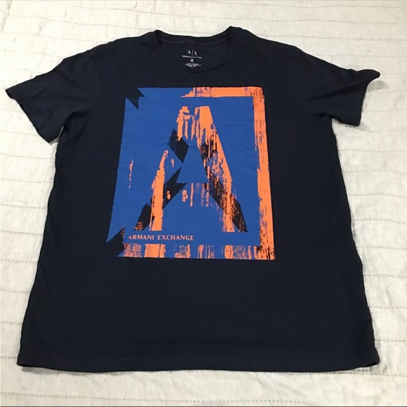 Armani Exchange Other - Armani Exchange Mens Sz Medium Slim Supima Cotton Black Graphic Tshirt